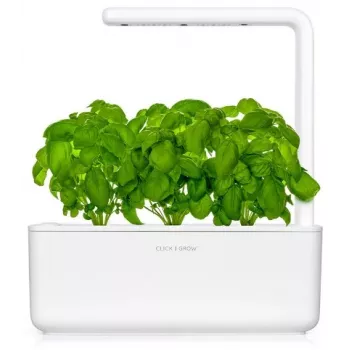 Click & Grow The Smart Garden 3 sisäyrttitarha LED-kasvuvalolla, valkoinen