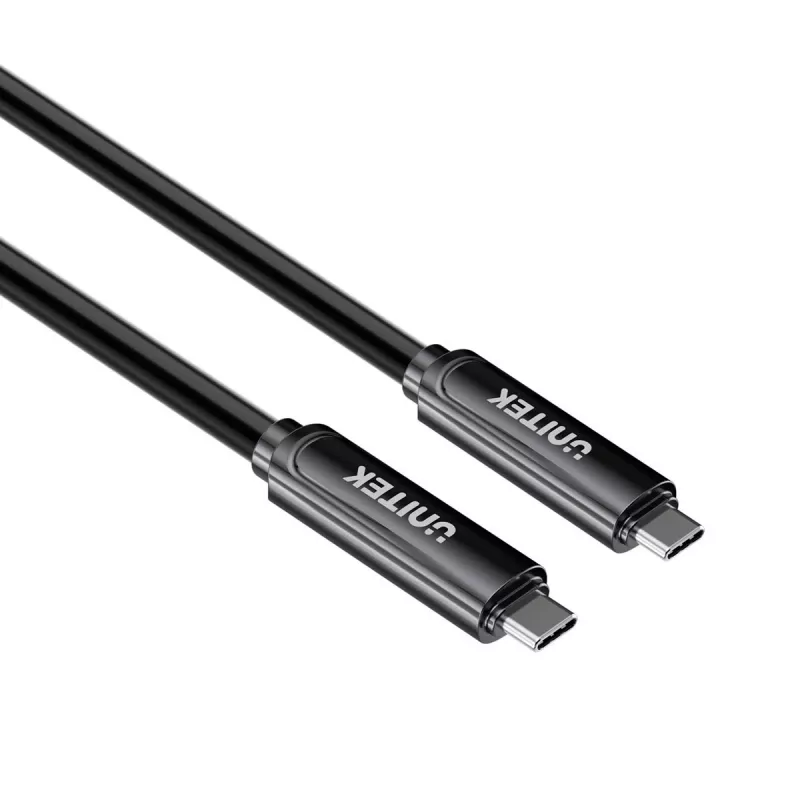 Unitek USB-C aktiivinen optinen kaapeli 10Gbps PD60W 8K@30Hz 12m musta