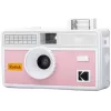 Kodak i60 uudelleenkäytettävä 35mm filmikamera sisäänrakennetulla salamalla, pinkki-harmaa
