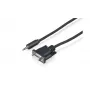 Sony CAB-RSJA1 RS-232C-sarjaohjauskaapeli - DB9-pistoke 3,5 mm plugiin, 2,5 m, musta