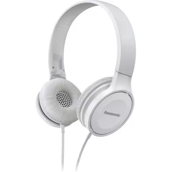 Panasonic RP-HF100E-W On-Ear-kuulokkeet, johdolliset, 30 mm neodyymielementit, taitettavat, valkoinen