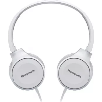 Panasonic RP-HF100E-W On-Ear-kuulokkeet, johdolliset, 30 mm neodyymielementit, taitettavat, valkoinen
