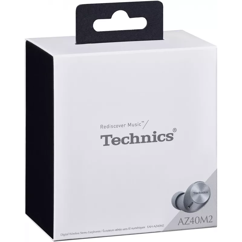 Technics EAH-AZ40M2EK True Wireless In-Ear-kuulokkeet aktiivisella melunvaimennuksella, LDAC, JustMyVoice™, Multipoint, IPX4, musta