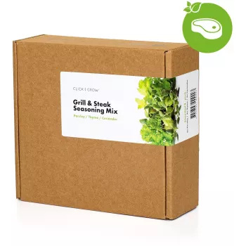 Click & Grow Steak-kräuter-Mix kasvukapselit Smart Garden -puutarhaan, 9 kpl:n pakkaus (PPMSSX9)