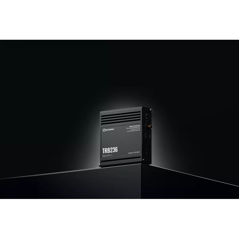 Teltonika TRB236 teollinen LTE Cat 1 -yhdyskäytävä (ilman virtalähdettä)