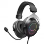 FIFINE H3 AmpliGame RGB johdollinen over-ear-pelikuulokemikrofoni irrotettavalla mikrofonilla, 50 mm:n elementit, USB-A, musta