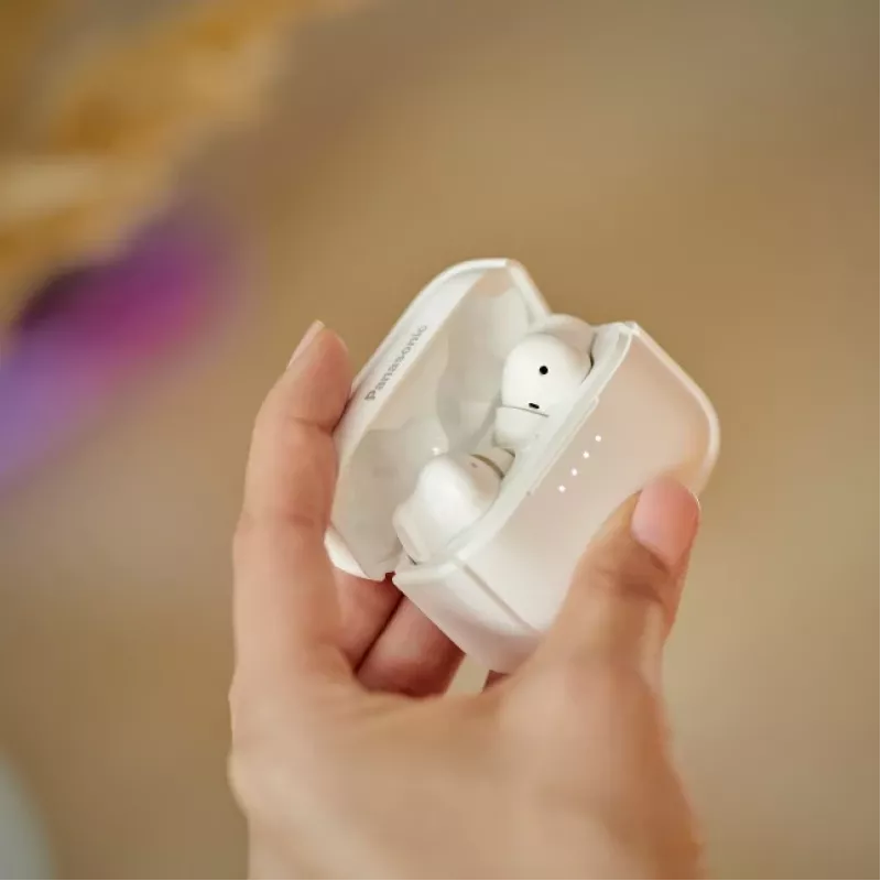 Panasonic RZ-B210WDE-W True Wireless in-ear-kuulokkeet, Bluetooth 5.0, kosketusohjaus, valkoinen