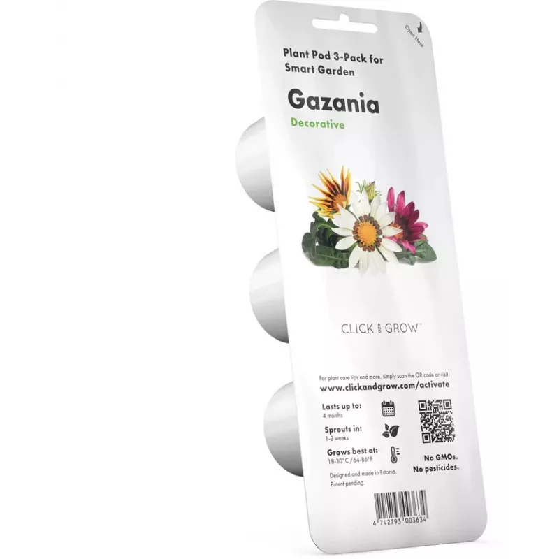 Click & Grow gazania-kasvikapselit Smart Garden -puutarhaan, 3 kpl:n pakkaus (SGR92X3)