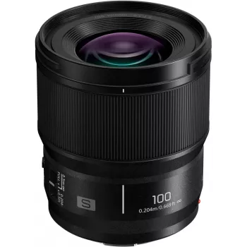 Panasonic Lumix S 100mm F2.8 Macro -objektiivi, musta (S-E100E)