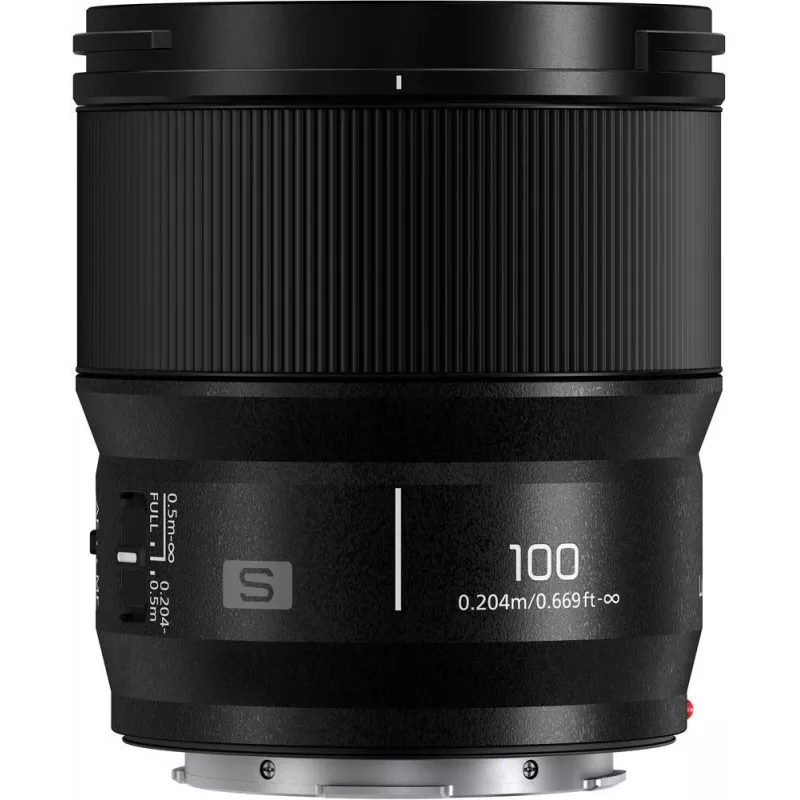 Panasonic Lumix S 100mm F2.8 Macro -objektiivi, musta (S-E100E)