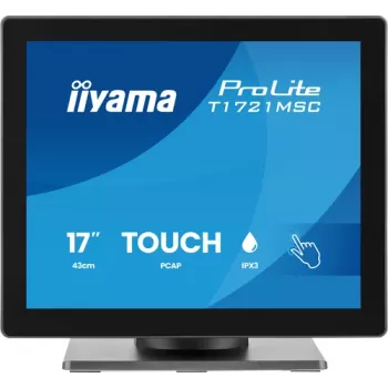 IIYAMA ProLite T1721MSC-B3 17 tuuman SXGA 5:4 10 pisteen kosketusnäyttö HDMI:llä, VGA:lla, USB-keskittimellä ja kaiuttimilla