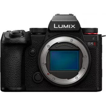 Panasonic Lumix DC-S5 Mark II -järjestelmäkamera runko (DC-S5M2E) - 24,2MP täysikokoinen CMOS, 6K-video, 5-akselinen kuvanvakautus, musta