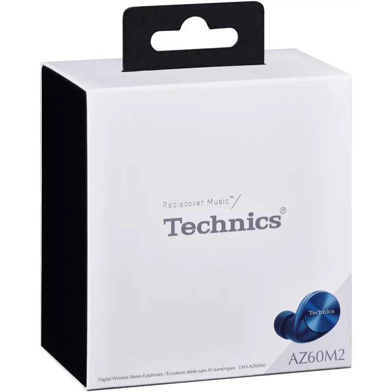 Technics EAH-AZ60M2EK True Wireless -nappikuulokkeet Dual Hybrid -kohinanvaimennuksella, LDAC, 8 mm:n elementeillä, multipoint, musta