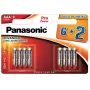 Panasonic Pro Power AAA alkaliparistot LR03 8 kpl:n pakkaus (6+2 bonus)