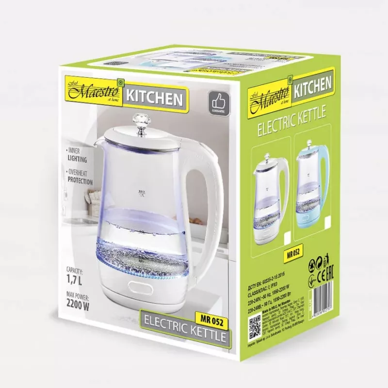 MEO vedenkeitin 1,7 l 2220 W MR-052-BLUE MAESTRO sininen