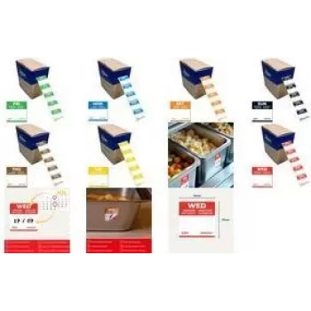 Avery Day Labels FRI, 25 x 25 mm, vihreä, irrotettava, pyöristetyt kulmat, 1 000 tarraa per rulla