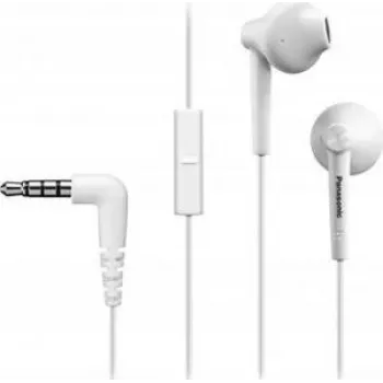 Panasonic RP-TCM55E-W ErgoFit in-ear-kuulokkeet mikrofonilla ja XBS-bassolla - valkoinen