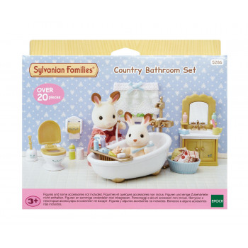 Sylvanian Families maalaistyyli kylpyhuone kalustoleikkisarja