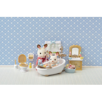 Sylvanian Families maalaistyyli kylpyhuone kalustoleikkisarja