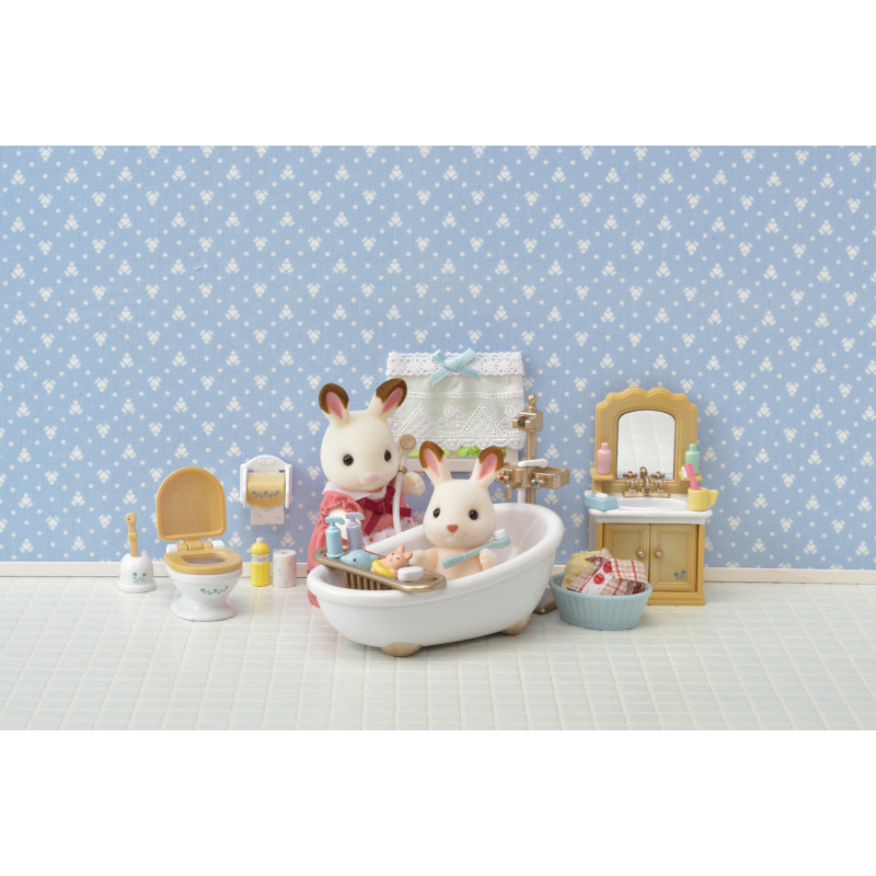 Sylvanian Families maalaistyyli kylpyhuone kalustoleikkisarja