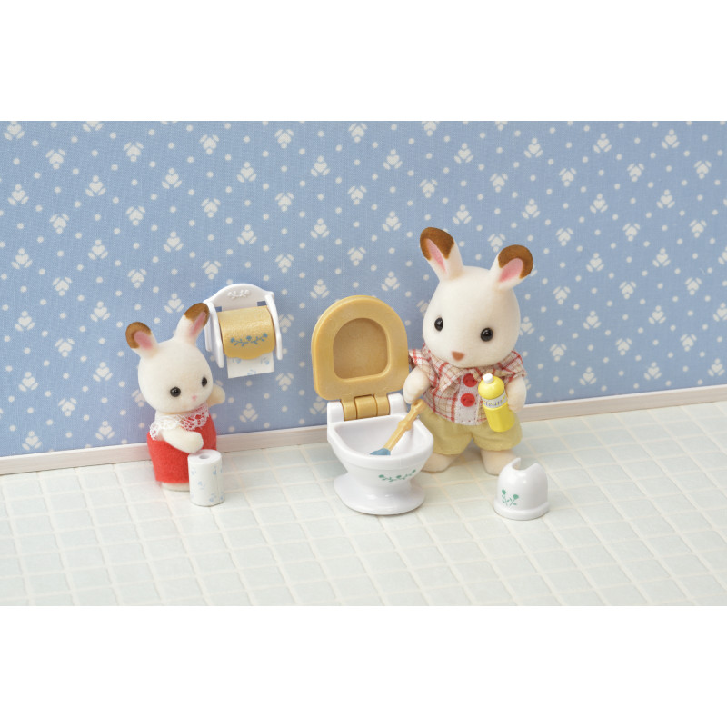 Sylvanian Families maalaistyyli kylpyhuone kalustoleikkisarja