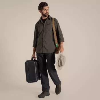 Craghoppers NosiLife Adventure LS Shirt III - metsänvihreä (M)