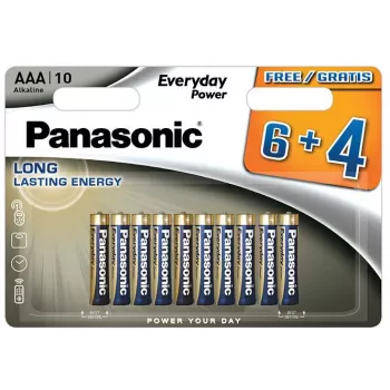 Panasonic Everyday Power AAA alkaliparistot LR03 10 kpl:n pakkaus blister (6+4 bonus)