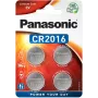 Panasonic CR2016 3V litium-nappiparisto - 4 kpl:n pakkaus (CR-2016EL/4B)