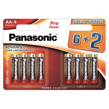 Panasonic Pro Power LR6 paristot, 6+2 kpl (LR6PPG/8B (6+2))