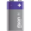 ITSON 6LR61IPO/1CP alkaline 9V paristo (6LR61, PP3, 1 pakkaus) – elohopeaton, 5 vuoden säilyvyys