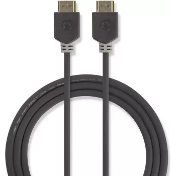 Nedis High Speed HDMI-kaapeli Ethernetillä 4K@60Hz 18 Gbps 7,5 m antrasiitti
