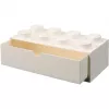 LEGO Brick 8 työpöytälaatikko valkoinen säilytyslaatikko 8 nupilla