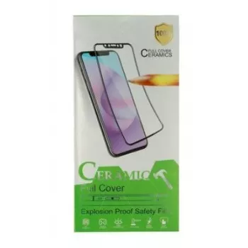 iLike Apple iPhone 12/12 Pro kova keraaminen karkaistu lasi -näytönsuojus, musta