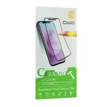 iLike keraaminen karkaistu lasi -näytönsuojus Apple iPhone 14, 13, 13 Pro -malleille - 9H-kovuus, 2.5D pyöristetyt reunat, musta reuna