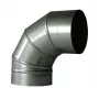 Savupiippukulma 90° 180 mm säädettävä teräsliitin savuputkelle