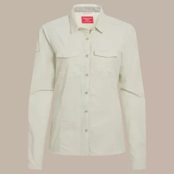 Craghoppers NosiLife Adventure LS Shirt III naisten matkapaita - Pear Drop, koko S