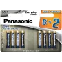 Panasonic Everyday Power alkalinen AA-paristot LR6 8 kpl blisteri (6+2 bonus)