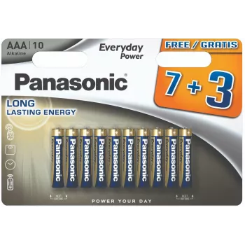 Panasonic Everyday Power AAA alkaliparistot LR03 10 kpl:n pakkaus blisteri