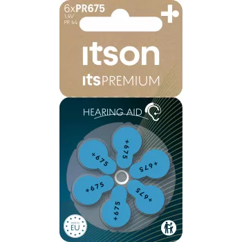 itson itsPREMIUM sinkki-ilma-kuulokojeparisto PR675IT/6RM (PR675(44)IT/6RM)