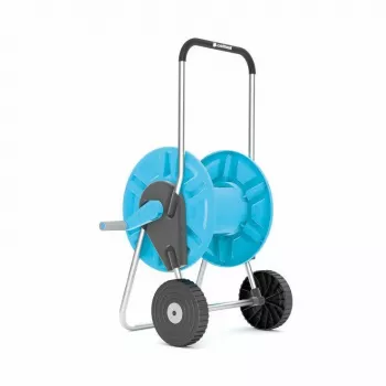 CELLFAST ALUPLUS 55-260 alumiininen letkukela, 60 m 1/2 tuuman kapasiteetti, taitettava kampi, työkaluton asennus, harmaa/musta/oranssi