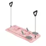 REBEL RBA-3069-PK 9-in-1 pilates-tankosarja vastuskumeilla, ovenkiinnikkeellä, jalkalenkeillä ja kantolaukulla – pinkki