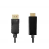 Accura DisplayPort-HDMI-kaapeli 3,0 m 4K@60Hz 18Gbps HDCP 2.2 kullattu musta