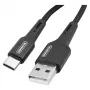 Somostel USB-A - USB-C Quick Charge 3.0 -kaapeli 1m musta