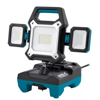 Dedra DED6907H hybridi-LED-työvalaisin 25W/45W 2500lm/4000lm 18V/230V IP54