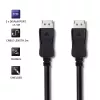 Qoltec DisplayPort 1.1-kaapeli, uros-uros, 4K, 2 m, musta