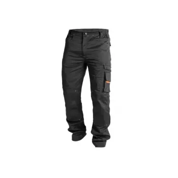 ActiFlex työhousut 48 musta Slim Fit CORDURA-vahvistetulla KneeGuard Pro