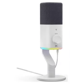 Krux Qube XLR/USB kondensaattorimikrofoni valkoinen