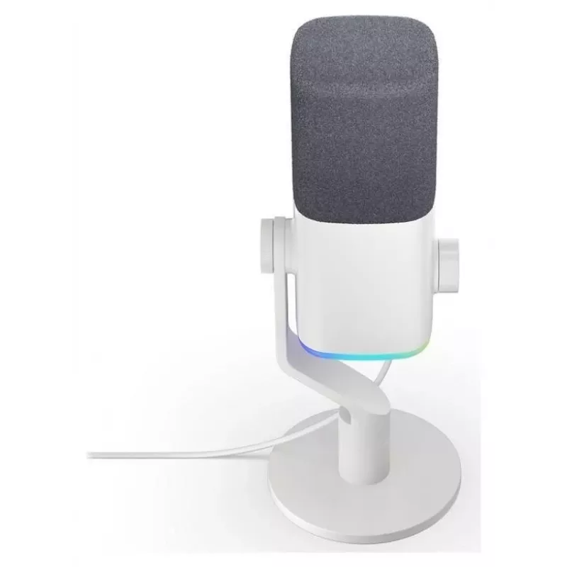 Krux Qube XLR/USB kondensaattorimikrofoni valkoinen