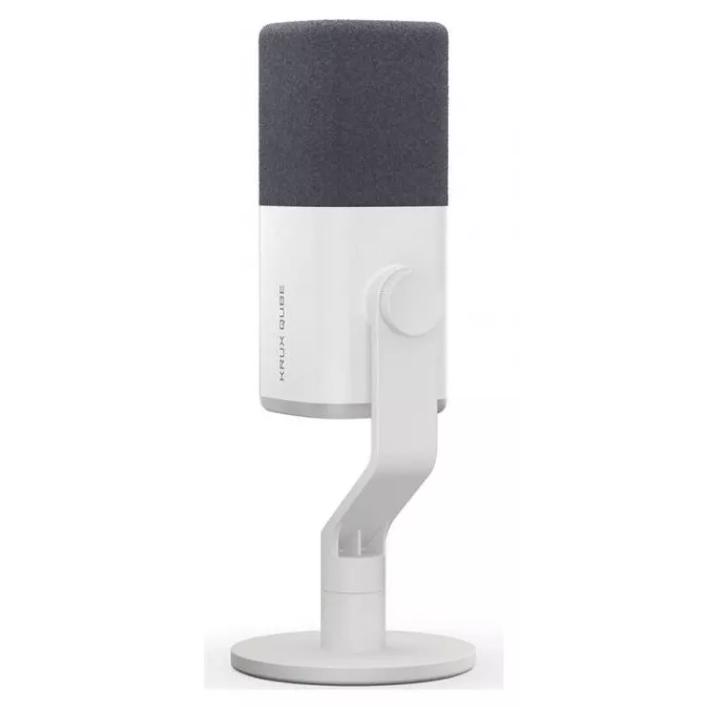 Krux Qube XLR/USB kondensaattorimikrofoni valkoinen