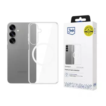 3mk Clear MagCase Samsung Galaxy S25 läpinäkyvä MagSafe-puhelinkotelo